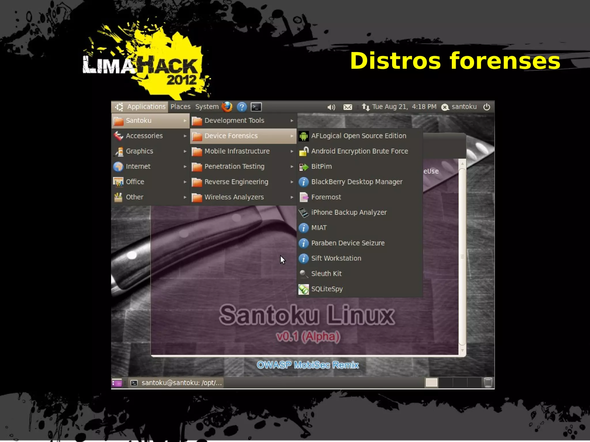 Distros forenses
 