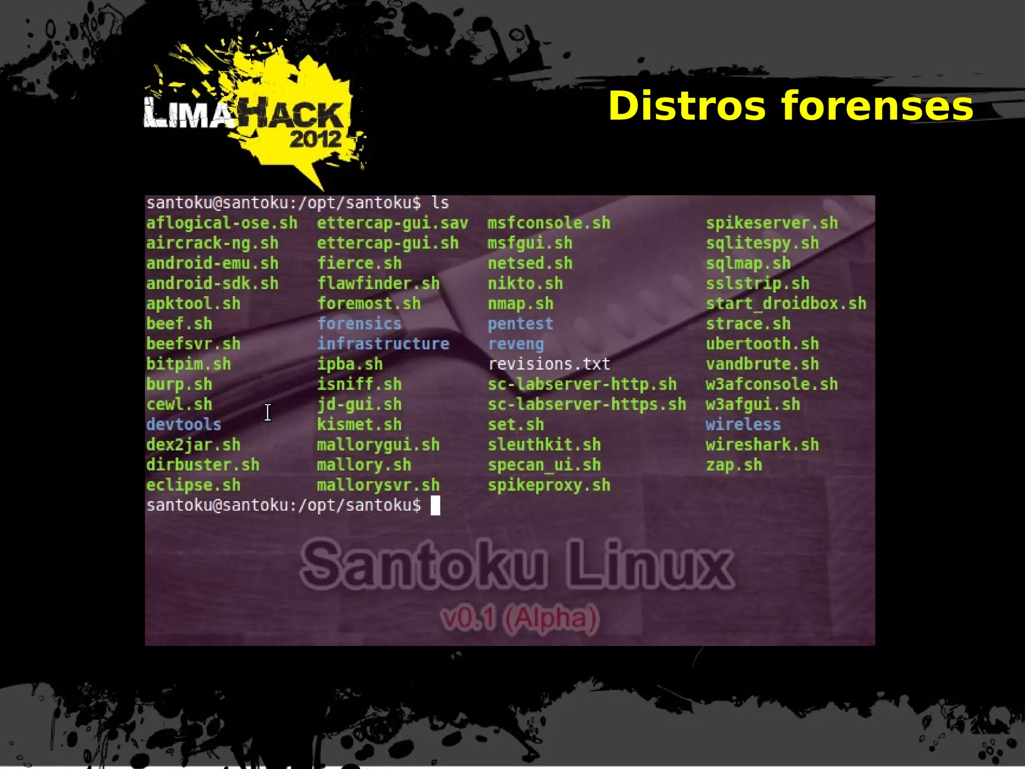 Distros forenses
 