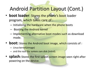 Android forensics an Custom Recovery Image | PPTX