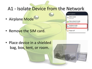 Android forensics an Custom Recovery Image | PPTX