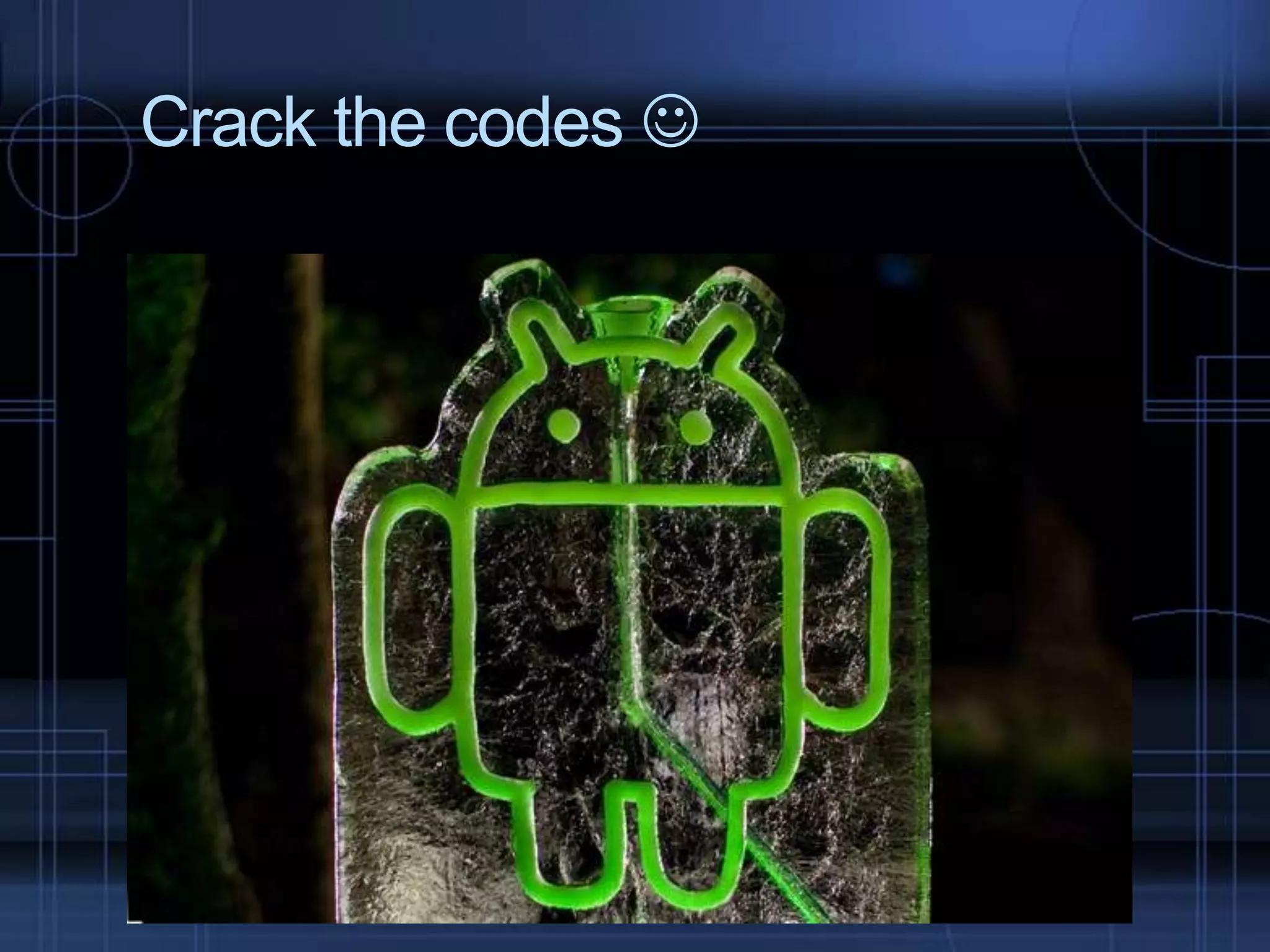Crack the codes 

 