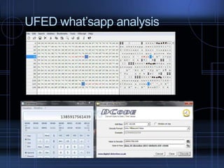 UFED what’sapp analysis

 