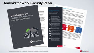 MobileIron Proprietary and Confidential – Distribution Prohibited Outside Addressee
Android for Work Security Paper
 