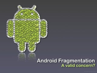 Android Fragmentation
        A valid concern?
                  © Victor Arroyo 2011
 