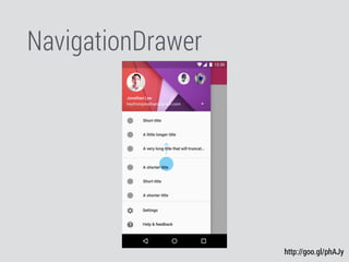 NavigationDrawer
http://goo.gl/phAJy
 