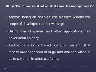 Android game development | PPTX
