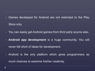 Android game development | PPTX