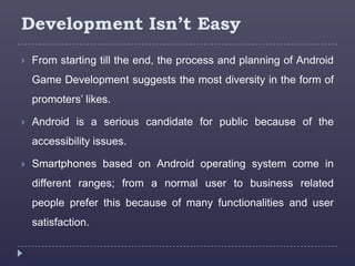 Android game development | PPTX