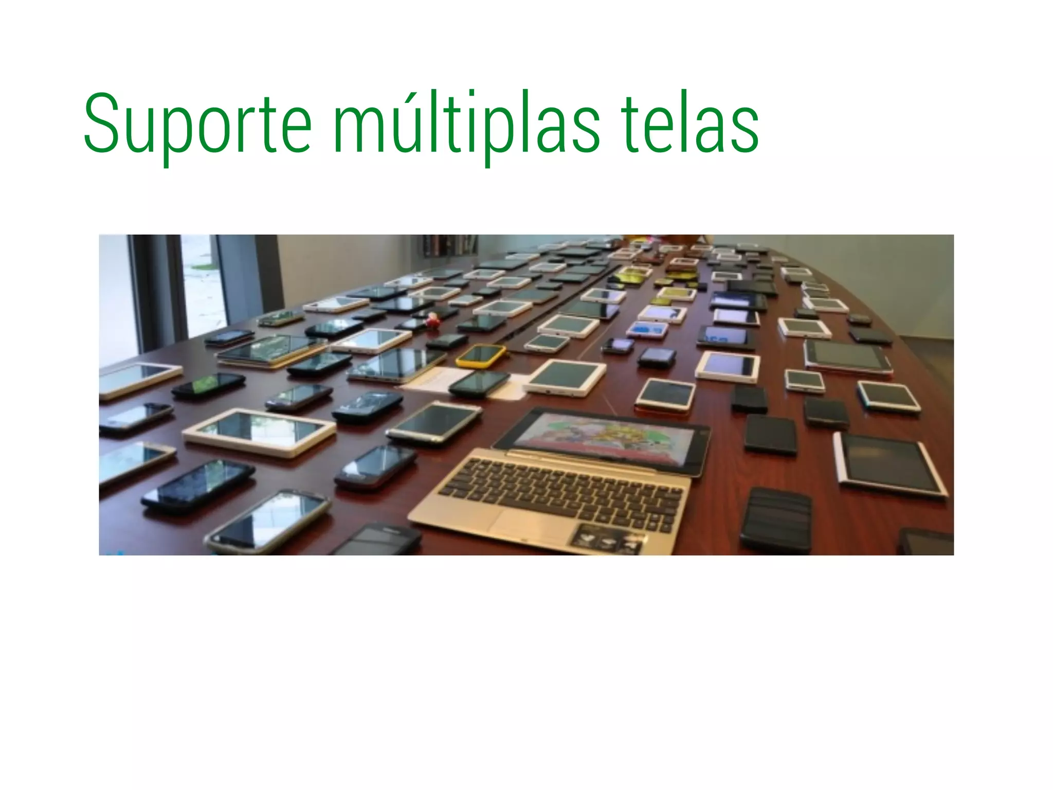 Suporte múltiplas telas
 