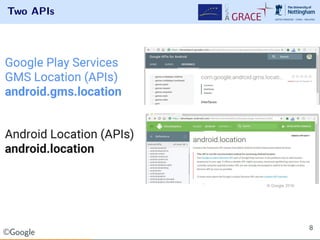 Two APIs
©Google
8
 
