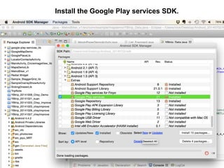 Install the Google Play services SDK. 
 