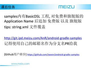 κ
samplesBasicDSL , Ѻ콢
Application Name ׷ Ѱ Լ 콢
tips: string.xml ļ
http://git.ipd.meizu.com/AnR/android-gradle-samples
ǵʹԼΪ֧PR
[GithubûƲ] https://github.com/Jween/android-gradle-samples
 