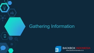 Gathering Information
BACKBOX INDONESIA
www.backboxindonesia.or.id
 