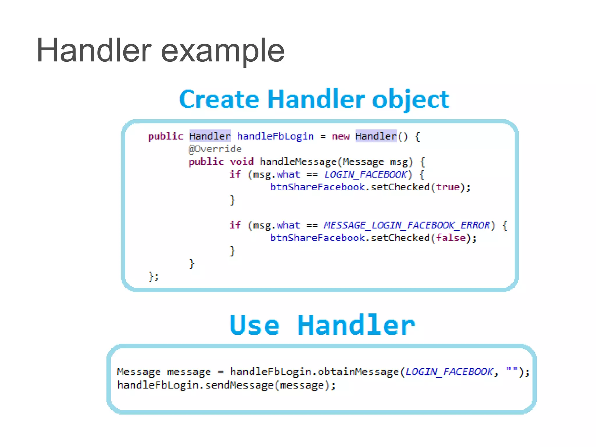 Handler example
 