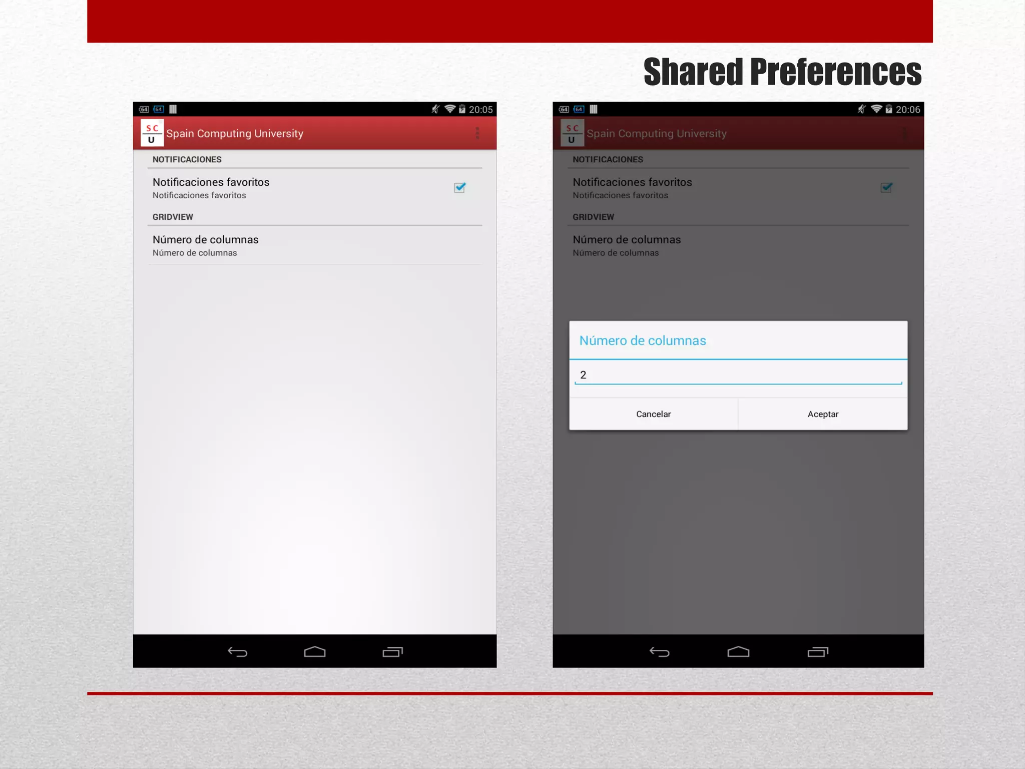 Shared Preferences
 