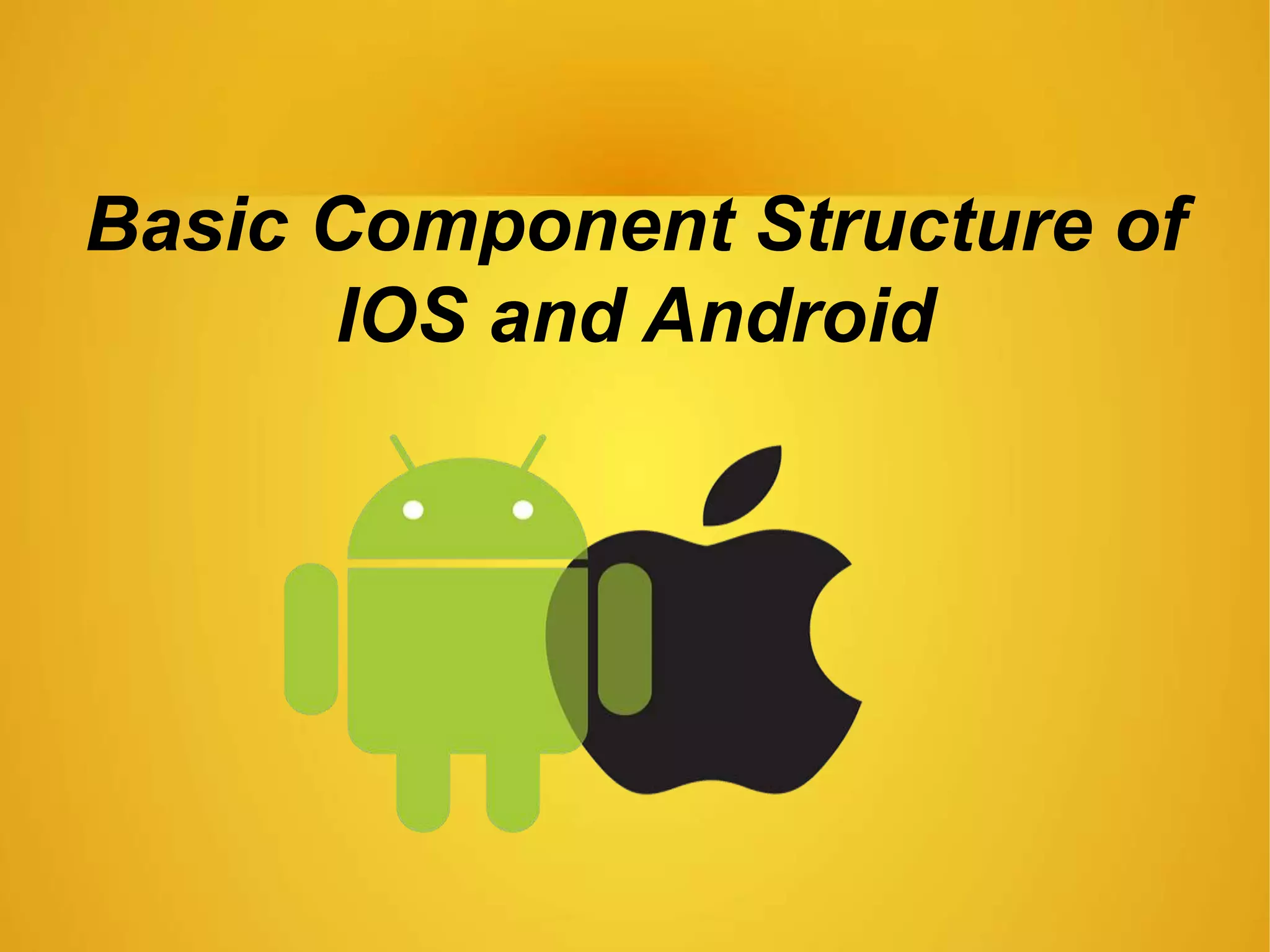 Basic Component Structure of
IOS and Android
 
