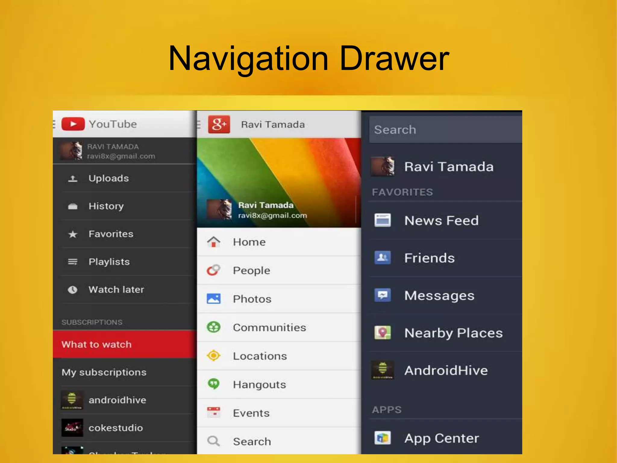 Navigation Drawer
 