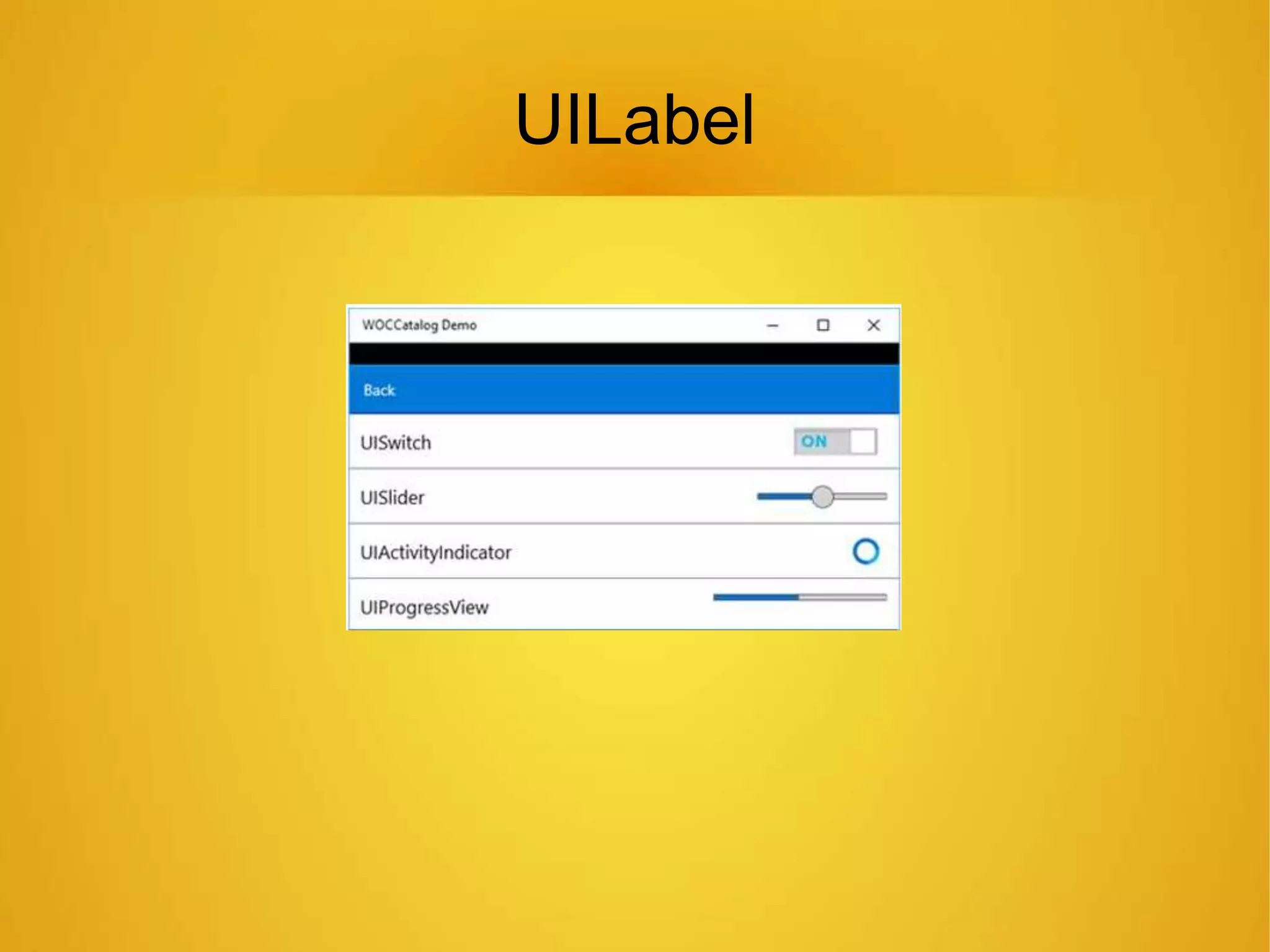 UILabel
 