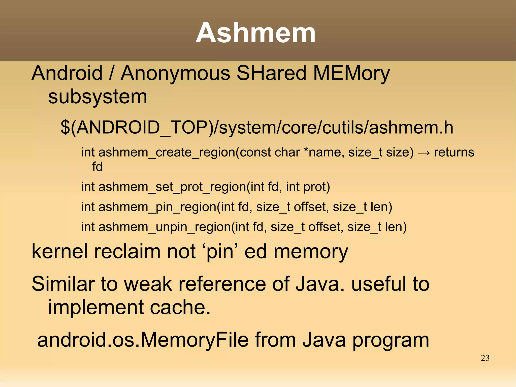 Inter process method invocation used for system services 
