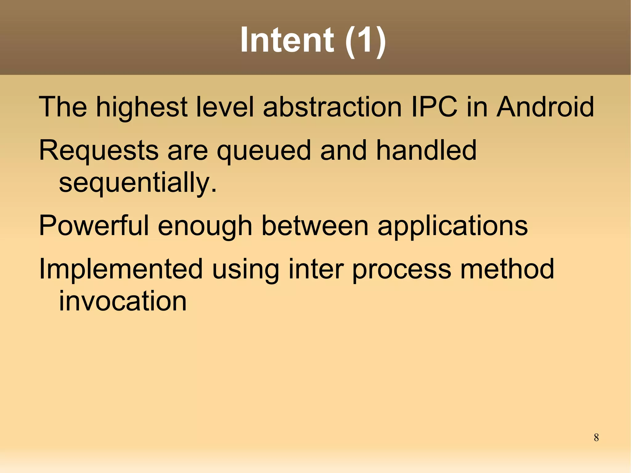 Inter process method invocation using Binder 