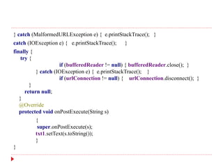 Android json parsing | PPTX