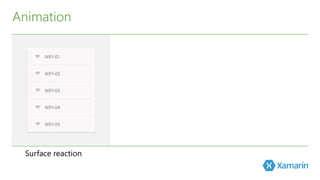 Animation 
Surface reaction 
 