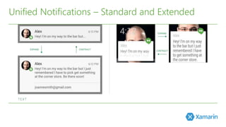 Unified Notifications – Standard and Extended 
 