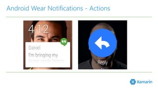 Android Wear Notifications - Actions 
 