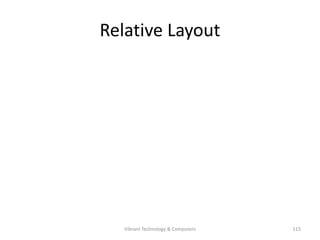 Relative Layout
115Vibrant Technology & Computers
 