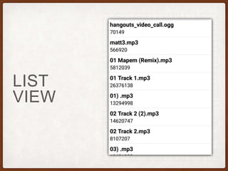 Android layouts and widgets | PPTX
