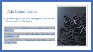 Android local databases | PDF