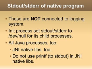 Logging system of Android | PDF