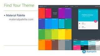 §  Material Palette
materialpalette.com
Find Your Theme
 