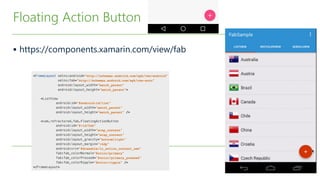 §  https://components.xamarin.com/view/fab
Floating Action Button
 