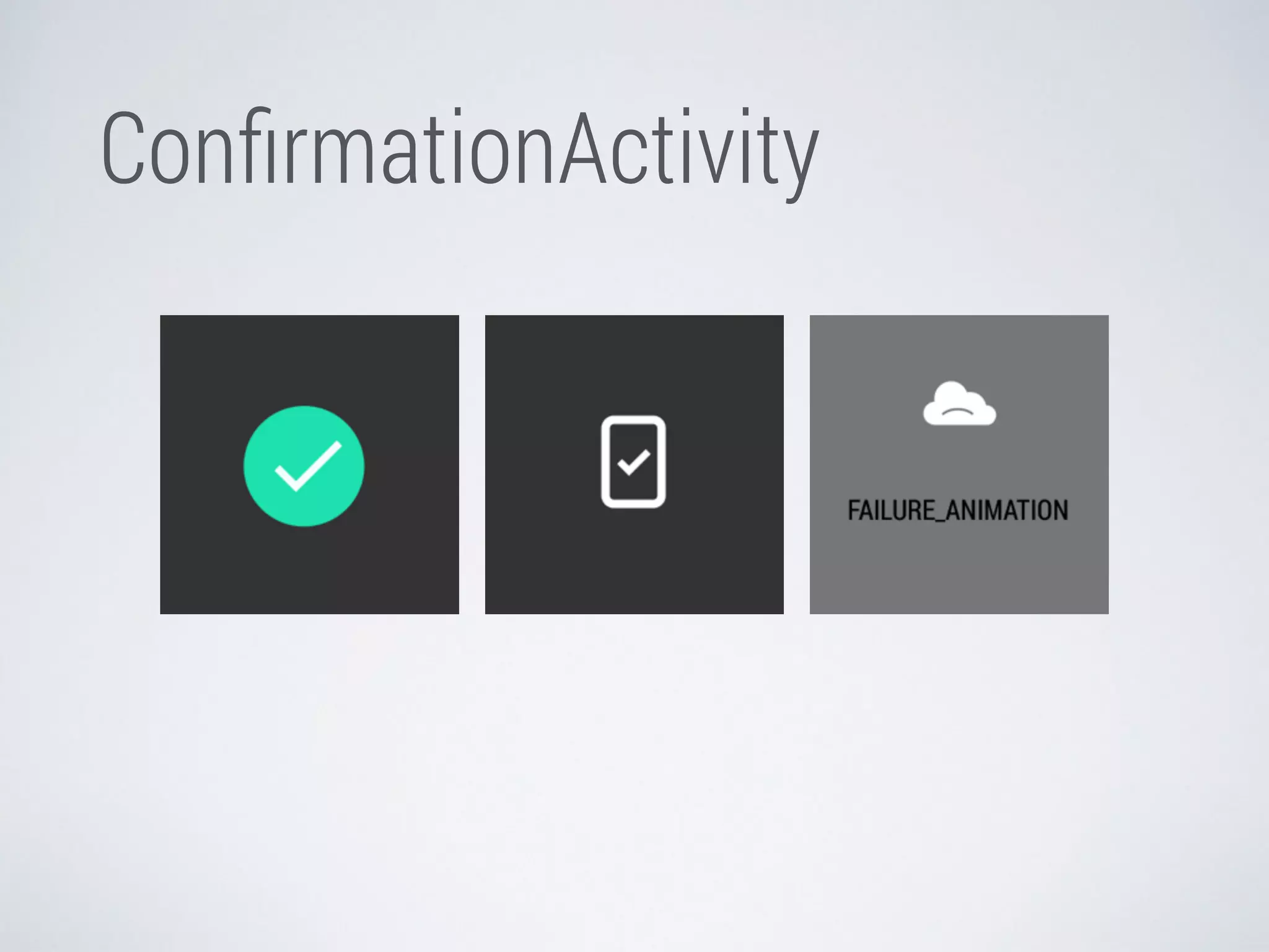 ConfirmationActivity 
 