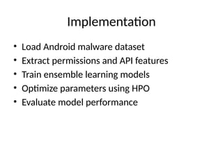 Automated Android Malware Detection Using Optimal Ensemble Learning ...