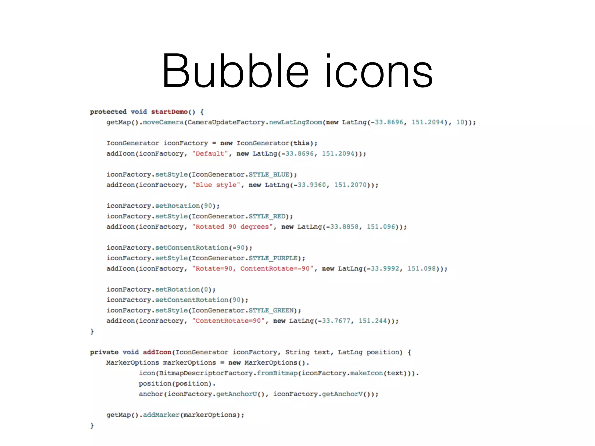 Bubble icons
 