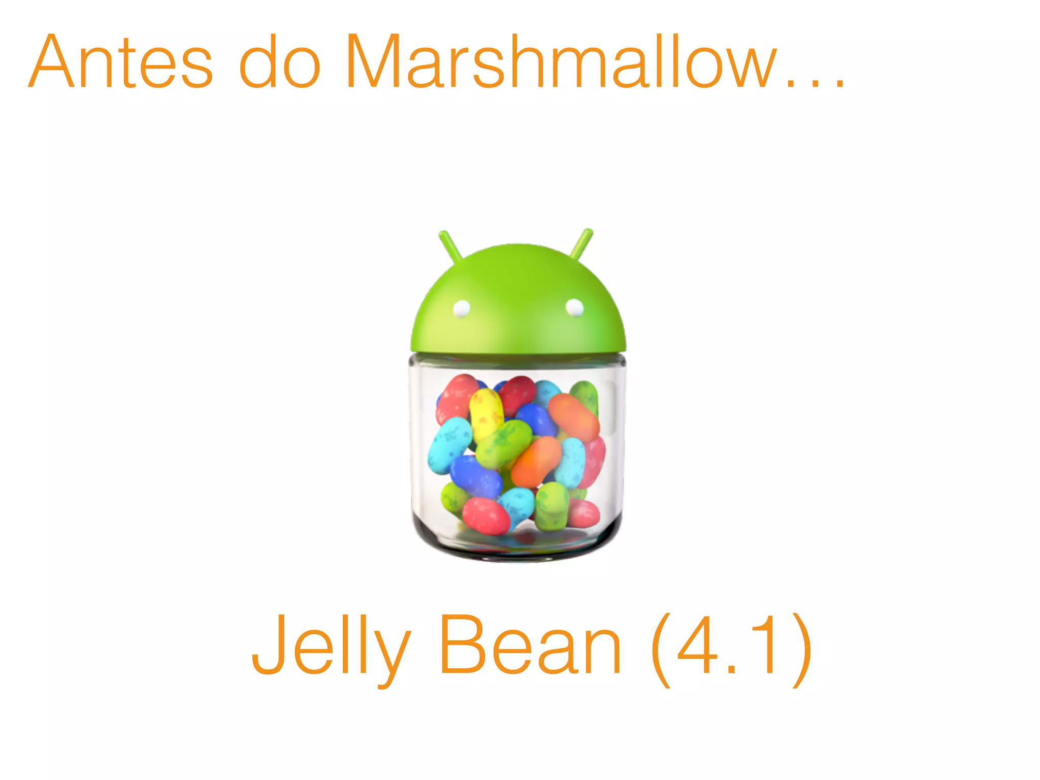 Antes do Marshmallow…
Jelly Bean (4.1)
 