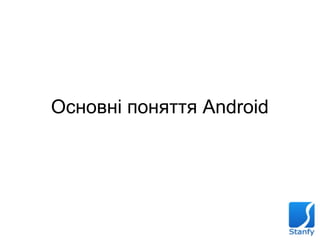 Основні поняття Android 