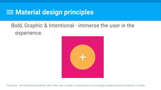 Android material design lecture #2 | PPTX