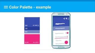 Android material design lecture #2 | PPTX