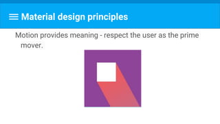 Android material design lecture #2 | PPTX