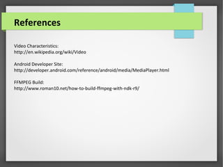 Android Media Player Development | PPT