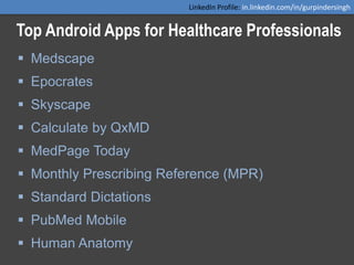 Top Android Medical Apps | PPT