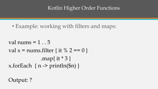 Introduction to Kotlin | PPTX