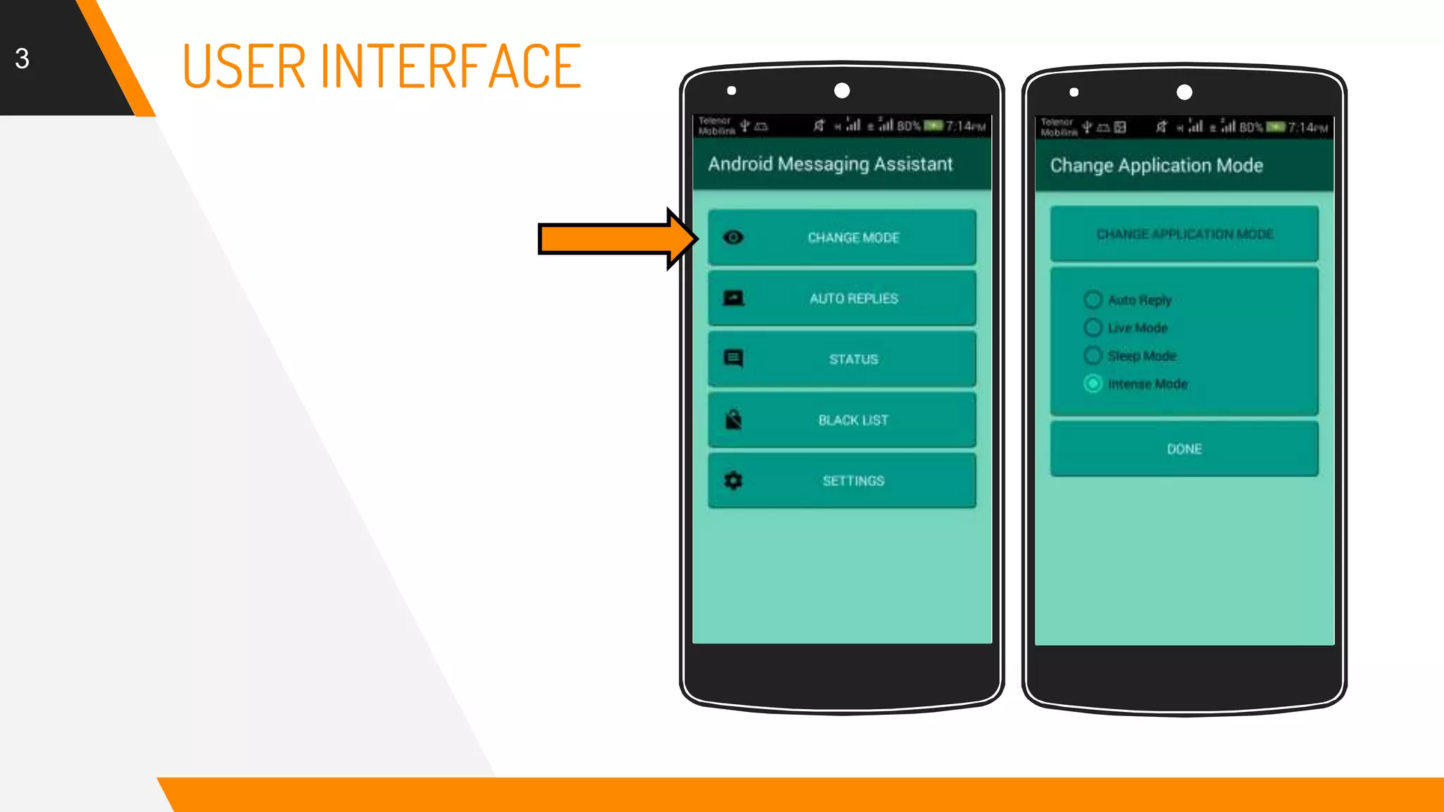 3
USER INTERFACE
Place your screenshot here Place your screenshot here
 