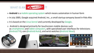 android technology | PPTX