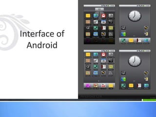 Interface of
Android

 