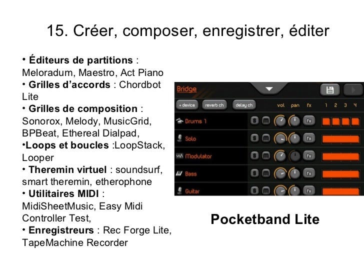 Musique sur tablette et smartphone Android
