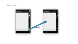 Live coding
retrofit
 